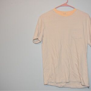 Urban Outfitters Cream Classic Crew Neck Tee